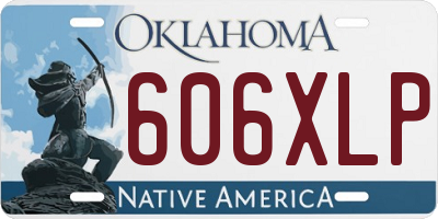 OK license plate 606XLP
