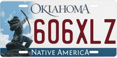 OK license plate 606XLZ