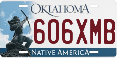 OK license plate 606XMB