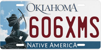 OK license plate 606XMS