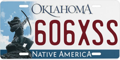 OK license plate 606XSS