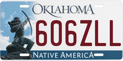 OK license plate 606ZLL