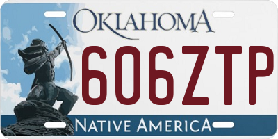 OK license plate 606ZTP