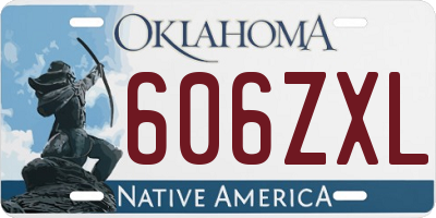 OK license plate 606ZXL