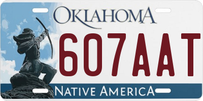 OK license plate 607AAT