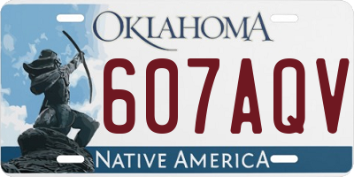 OK license plate 607AQV