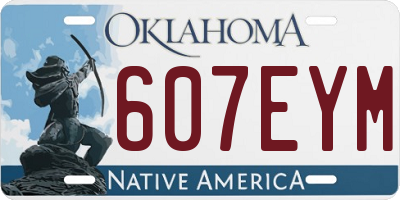 OK license plate 607EYM