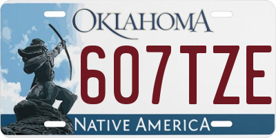 OK license plate 607TZE