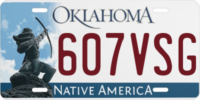 OK license plate 607VSG