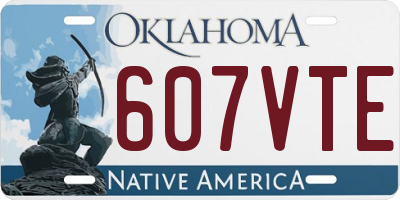 OK license plate 607VTE