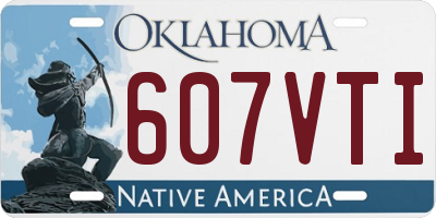 OK license plate 607VTI