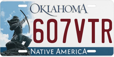 OK license plate 607VTR