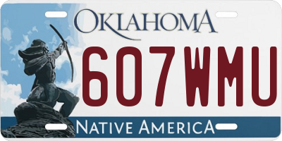 OK license plate 607WMU