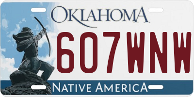 OK license plate 607WNW