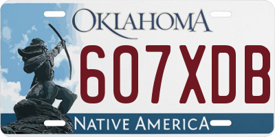 OK license plate 607XDB