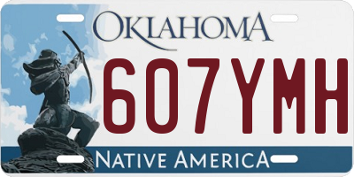 OK license plate 607YMH