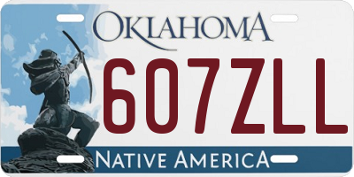 OK license plate 607ZLL