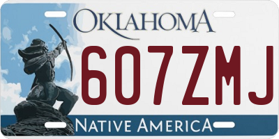 OK license plate 607ZMJ