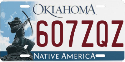 OK license plate 607ZQZ