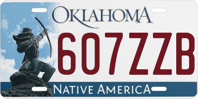 OK license plate 607ZZB