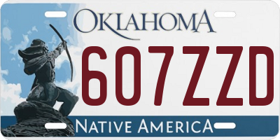 OK license plate 607ZZD