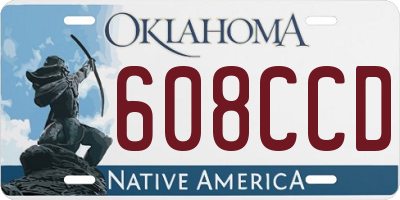OK license plate 608CCD