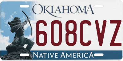 OK license plate 608CVZ