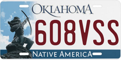 OK license plate 608VSS