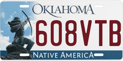 OK license plate 608VTB