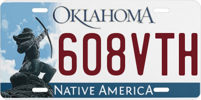OK license plate 608VTH