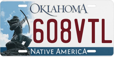 OK license plate 608VTL