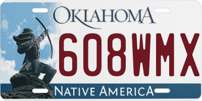 OK license plate 608WMX