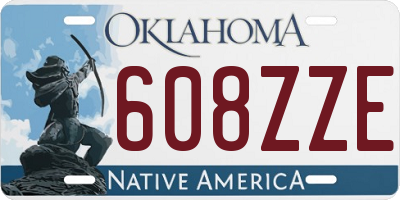 OK license plate 608ZZE