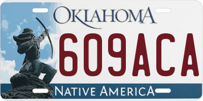 OK license plate 609ACA