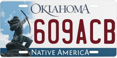 OK license plate 609ACB