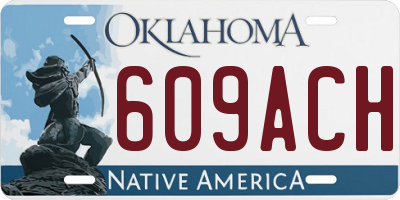 OK license plate 609ACH