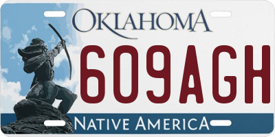 OK license plate 609AGH