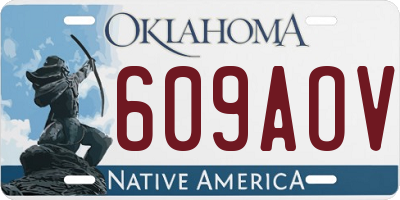 OK license plate 609AOV