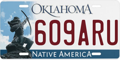 OK license plate 609ARU