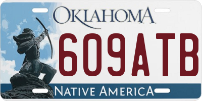 OK license plate 609ATB