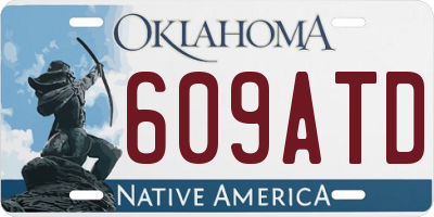 OK license plate 609ATD