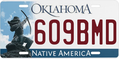 OK license plate 609BMD