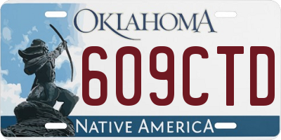 OK license plate 609CTD