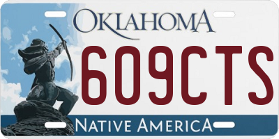OK license plate 609CTS