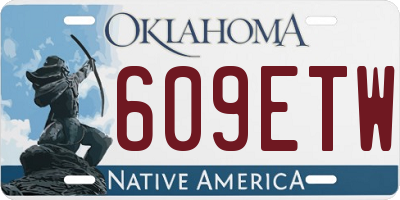 OK license plate 609ETW
