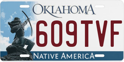 OK license plate 609TVF