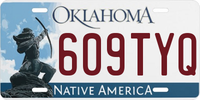 OK license plate 609TYQ