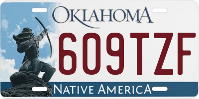 OK license plate 609TZF