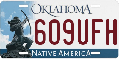 OK license plate 609UFH