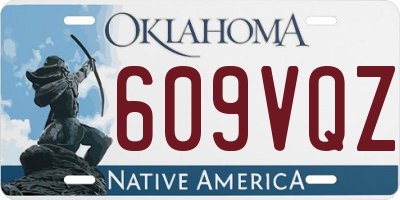 OK license plate 609VQZ